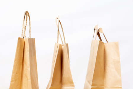 Craft paper bags for zero waste shopping