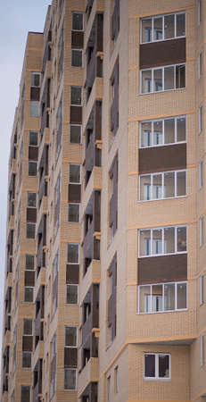 The new multi-storey residential building under constructionの写真素材