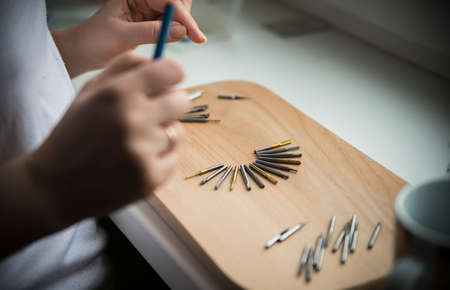 composition of the preparation cnc mill drillの写真素材