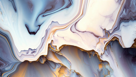 Marble texture background white and gold geodの素材