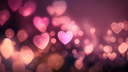 A romantic and festive Valentine's Day themed illustration.の素材