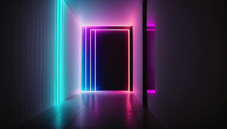 This image would make a great wallpaper or backdrop for any project that needs an energetic and futuristic feel.の素材