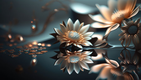 A mix of leaves and flowers, this illustration is perfect for adding a touch of nature to your designs. Whether used as a wallpaper or a decorative element, this closeup of blooming flowers is sure to add a touch of beauty and freshness to any project.の素材