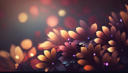 A mix of leaves and flowers, this illustration is perfect for adding a touch of nature to your designs. Whether used as a wallpaper or a decorative element, this closeup of blooming flowers is sure to add a touch of beauty and freshness to any project.の素材