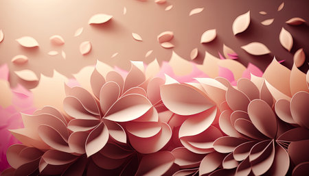 A mix of leaves and flowers, this illustration is perfect for adding a touch of nature to your designs. Whether used as a wallpaper or a decorative element, this closeup of blooming flowers is sure to add a touch of beauty and freshness to any project.の素材