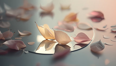 A mix of leaves and flowers, this illustration is perfect for adding a touch of nature to your designs. Whether used as a wallpaper or a decorative element, this closeup of blooming flowers is sure to add a touch of beauty and freshness to any project.の素材
