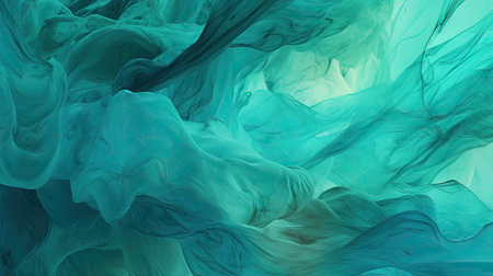 This stunning artwork features a captivating blend of blue tones and textures, reminiscent of a watercolor painting.の素材