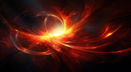 A unique blend of energy and motion, suggesting natural phenomena like the flow of lava or the violent beauty of a nebula in space. The images are imbued with a sense of depth and movement, making them suitable for a wide range of uses such as digital backgrounds, visual effects in video productions, or creative inspirations for lighting and stage design. The vibrant contrasts and fluid shapes could also be interpreted as metaphors for creativity, passion, or the dynamic forces of nature.の素材