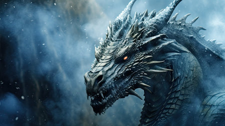 A Dragon Roaming in the Nightの素材