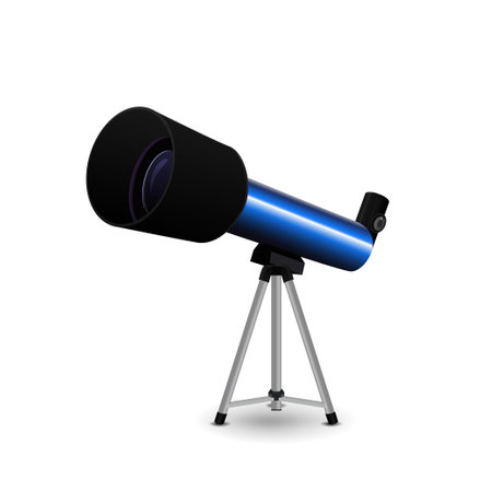 Telescope isolated on a white background for your creativityのイラスト素材