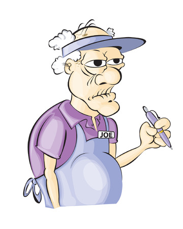 Old fashioned serviceのイラスト素材