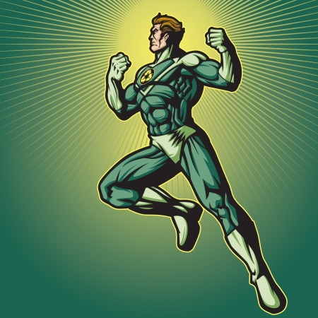 Image is layered so you can edit easily  Put your own logo on his chest のイラスト素材