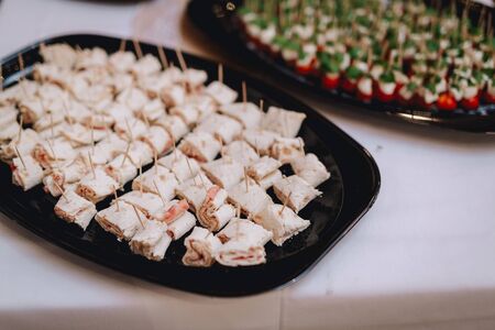 Delicious appetizers at a weddingの写真素材