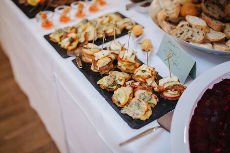 Delicious food at a weddingの写真素材