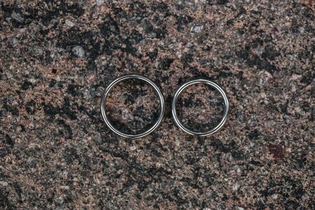 Wedding rings close up