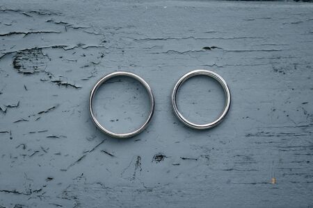 Wedding rings close upの写真素材