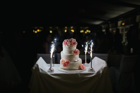 Beautiful wedding cakeの写真素材