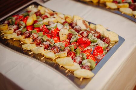 Delicious desserts at a weddingの写真素材
