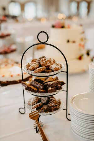 Delicious desserts at a weddingの写真素材