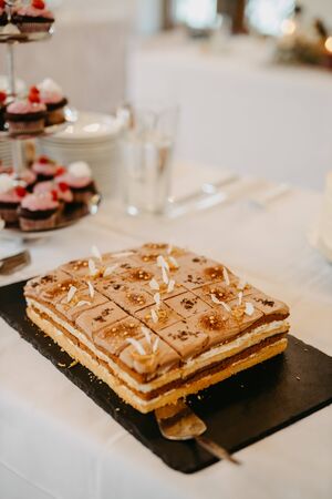 Delicious desserts at a weddingの写真素材