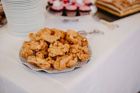 Delicious desserts at a weddingの写真素材