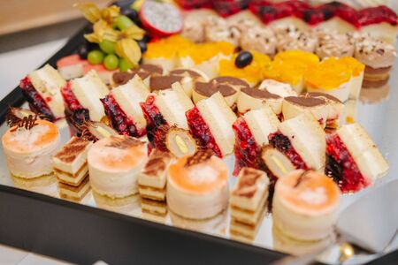 Delicious desserts at a weddingの写真素材