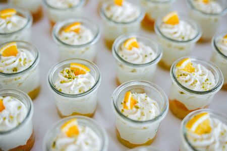 Delicious desserts at a weddingの写真素材