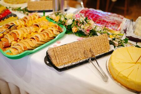 Delicious desserts at a weddingの写真素材