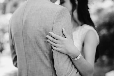 Bride and groom togetherの写真素材