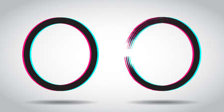 Social media icon color in new style.のイラスト素材