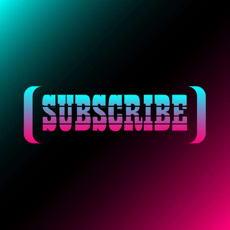 New button design. Button to subscribe. Blog in the colors of a popular social network. User interface, ui. Social media concept. Vector illustration.のイラスト素材