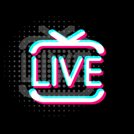 Colored modern background in the style of the social network. Digital background. Stream cover. Social media concept. Vector illustration. EPS10のイラスト素材