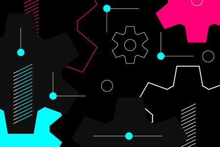 Colored modern background in the style of the social network. Digital background. Stream cover. Social media concept. Vector illustration. EPS10のイラスト素材