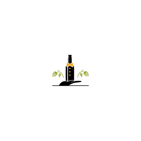 Beer Hand. High quality design for your businessのイラスト素材