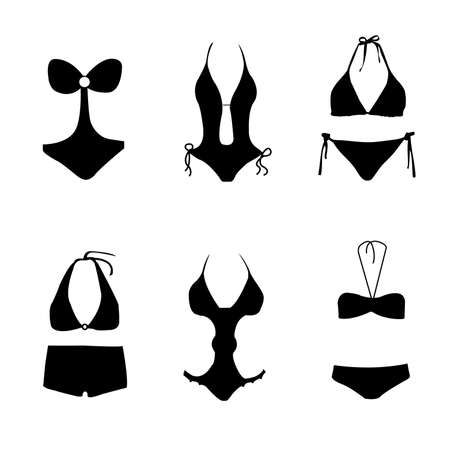 bikini , bathing suit , swim suitのイラスト素材