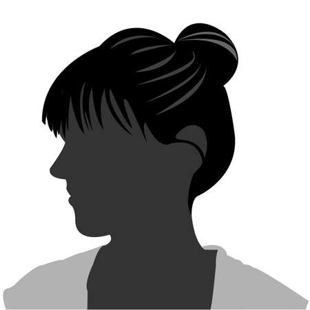 silhouette womanのイラスト素材