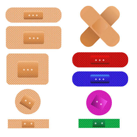 plaster, bandagesのイラスト素材