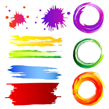 grungy design elementsのイラスト素材