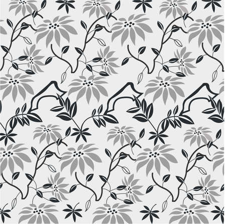 Seamless with flowers pattern, wallpaperのイラスト素材