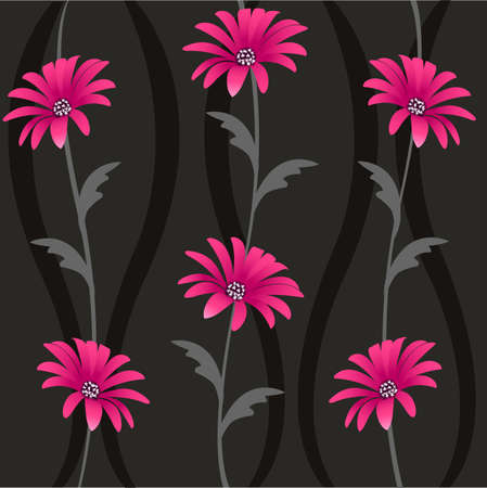 decorative floral pattern, backgroundのイラスト素材