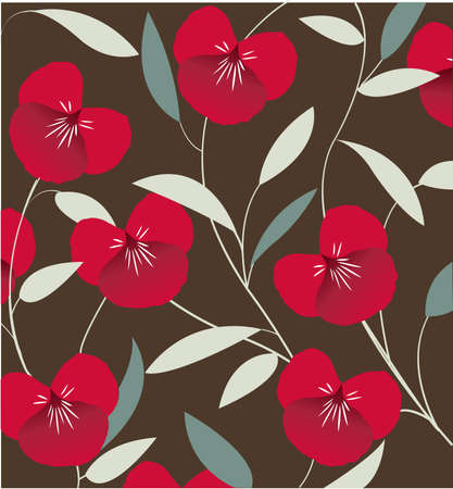 decorative floral pattern, backgroundのイラスト素材