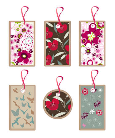 floral, nature tags, pattern, textureのイラスト素材