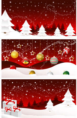 Christmas banners, cards, merry christmas, new yearのイラスト素材