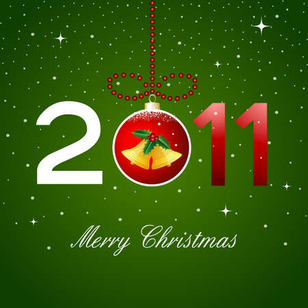 christmas card, 2011のイラスト素材