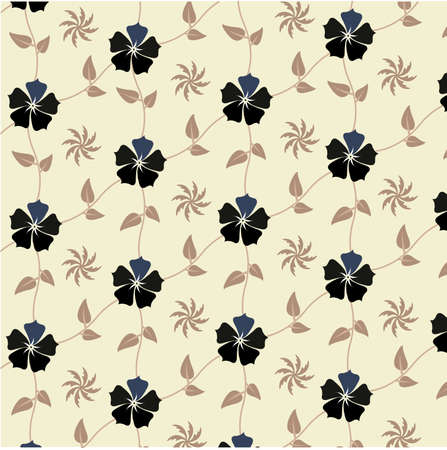 Seamless with flowers pattern, wallpaperのイラスト素材