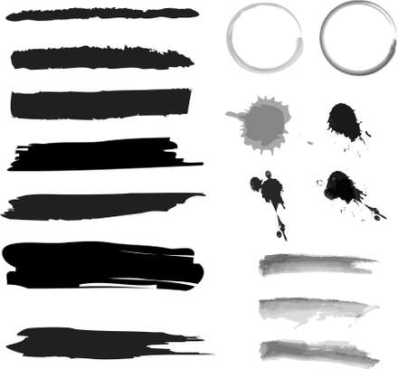 Grungy design elements のイラスト素材