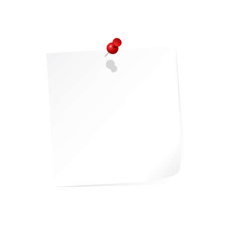 white post-it のイラスト素材