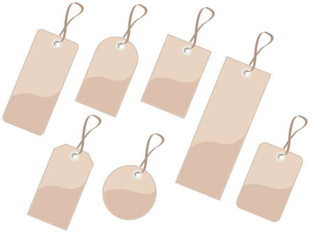 tags, labelのイラスト素材