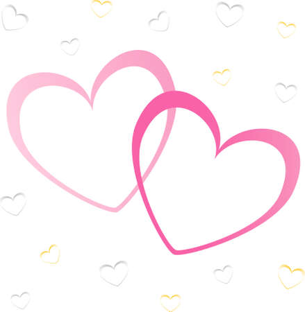 hearts valentine's icons, wallpaperのイラスト素材