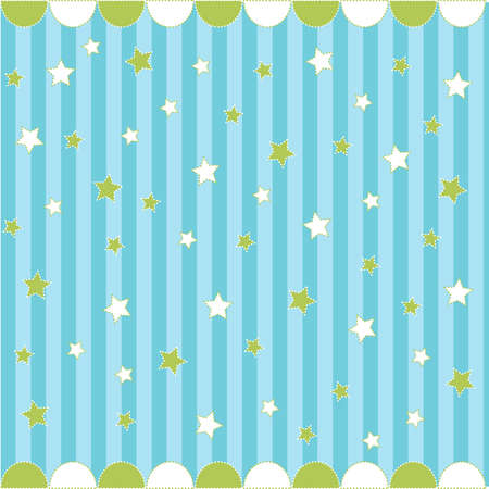 Cute seamless pattern with stars , baby cardのイラスト素材
